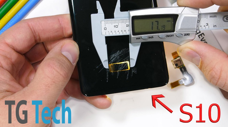 JerryRigEverything spoglia Galaxy S10 e mostra il sensore ad ultrasuoni