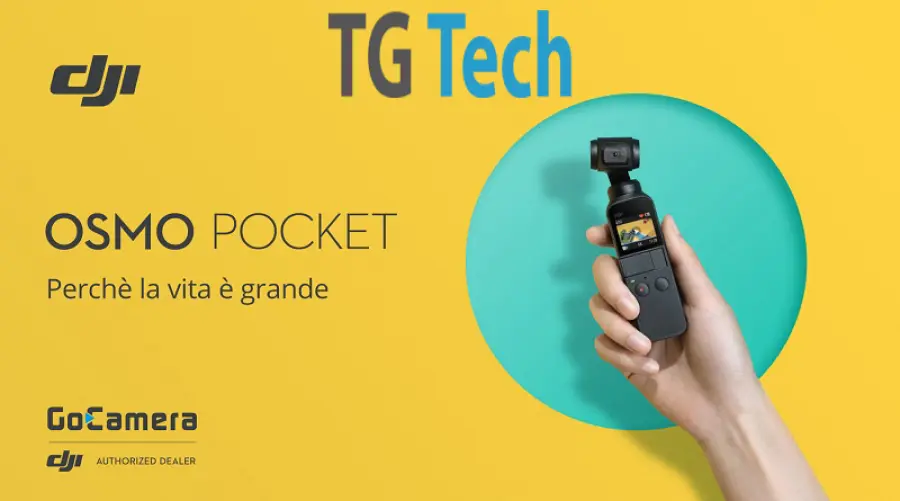 DJI Osmo Pocket ufficiale: action cam con gimbal integrato