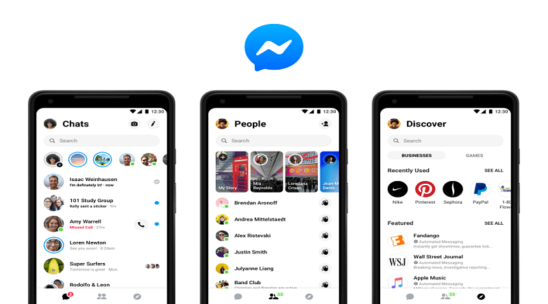 Facebook cambia il design di Messenger su Android e iOS