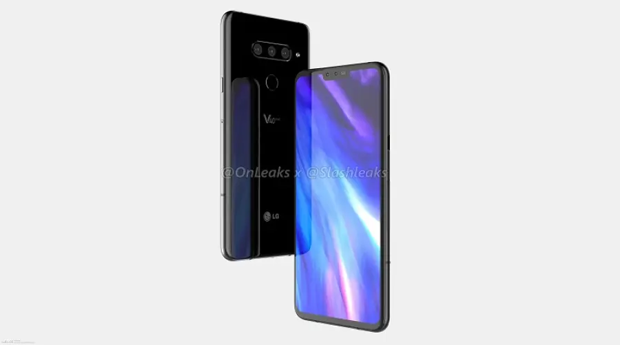 LG V40 come Galaxy Note 9, enorme nel primo render video di OnLeaks