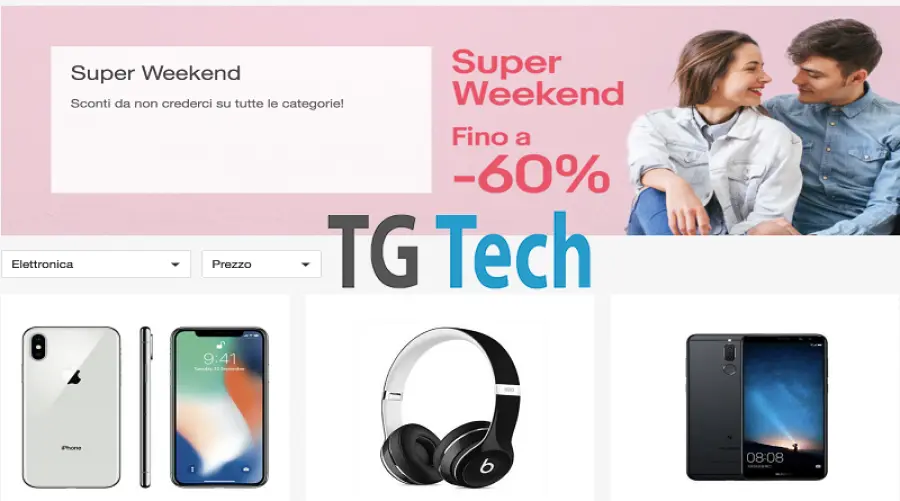Super Weekend Ebay: i migliori sconti tech fino al 60%