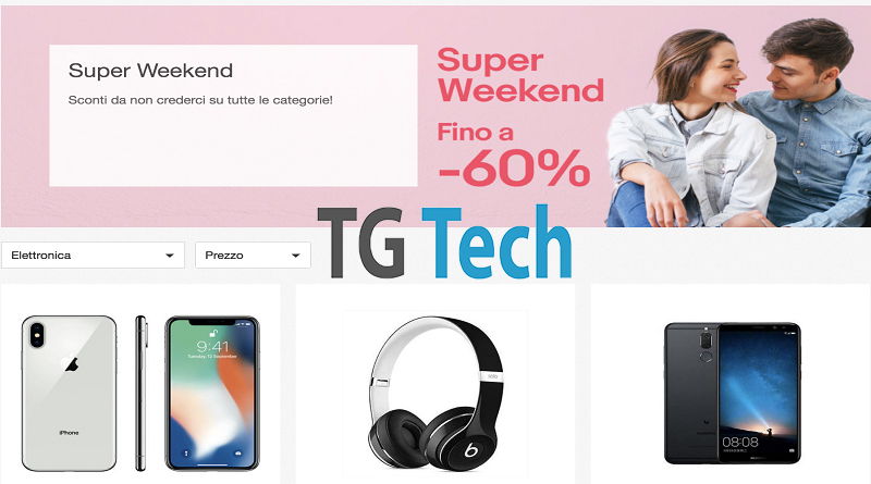 Super Weekend Ebay: i migliori sconti tech fino al 60%